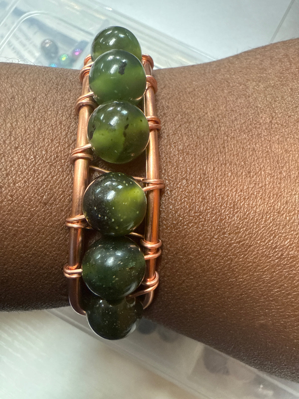 Juicy Gem Cuff (Thick Copper)