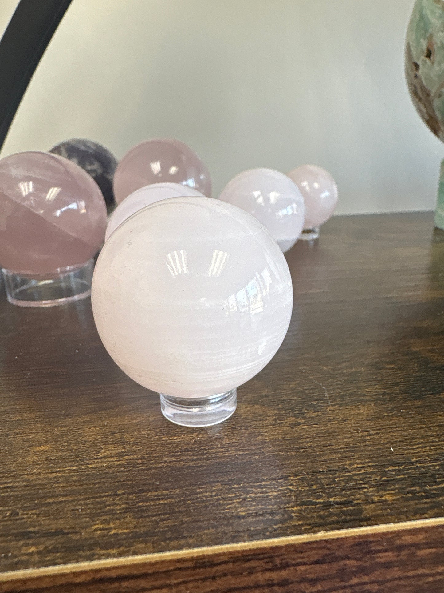 Pink Mangano Calcite Sphere