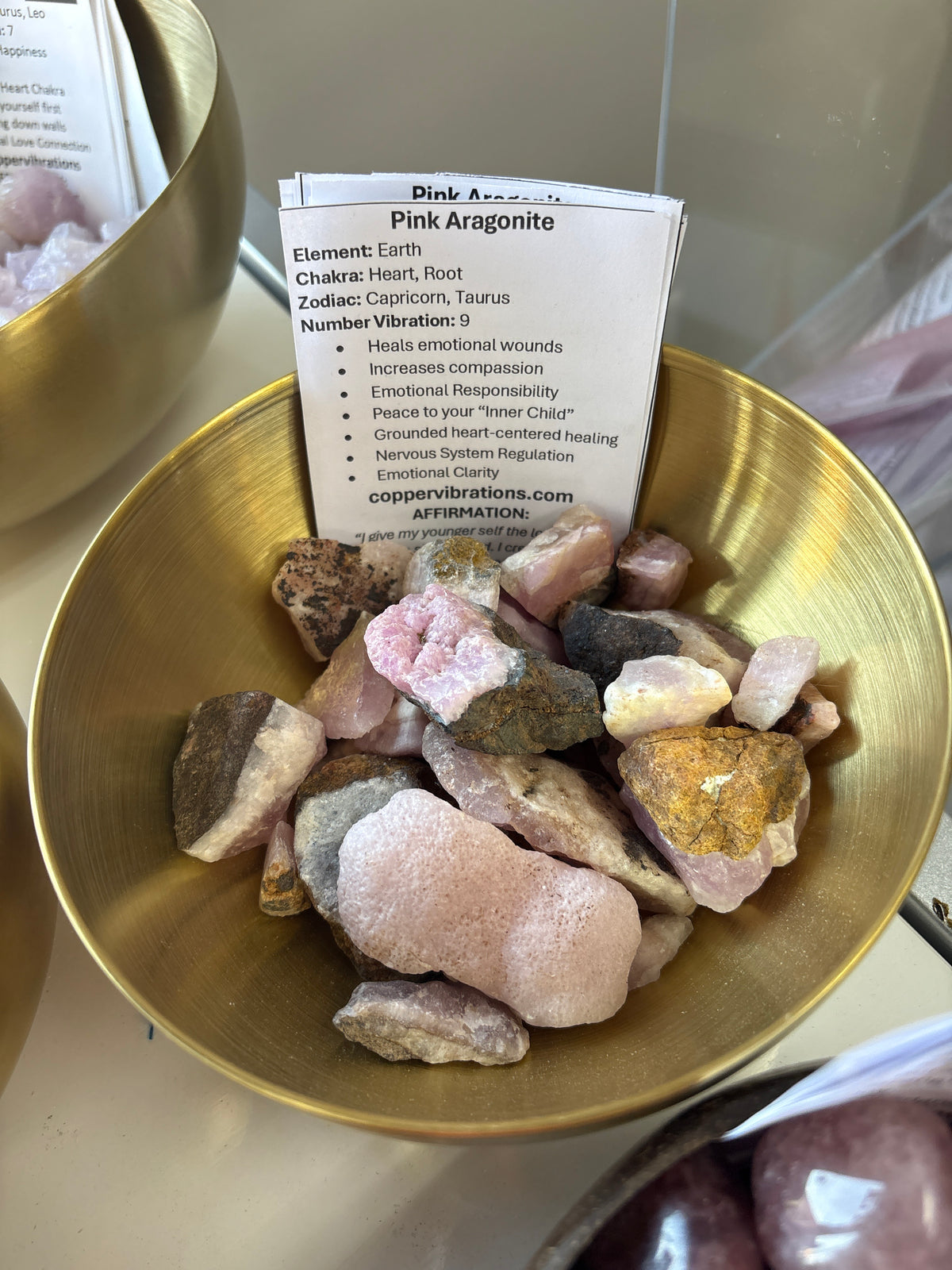 Raw Pink Aragonite
