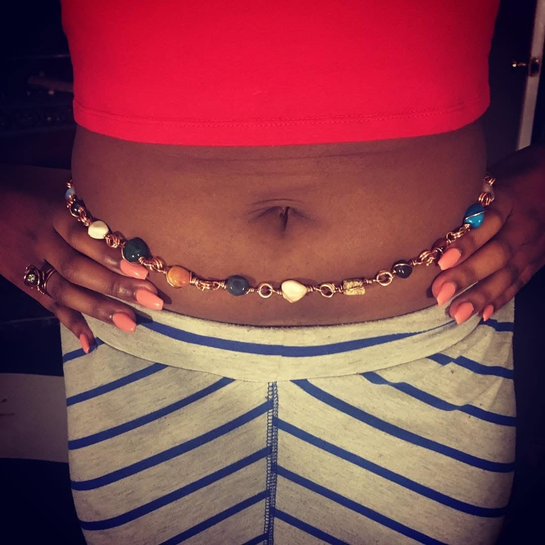 Gemstone Bead Waist Chain
