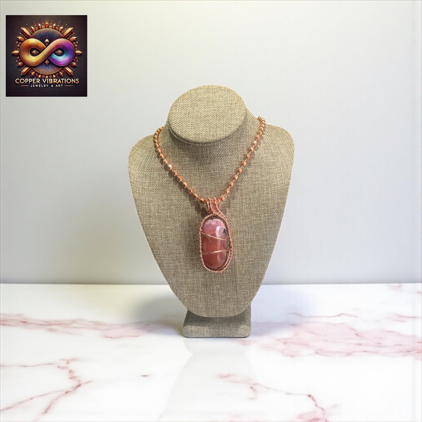 Raw Pink Aragonite 24” Necklace