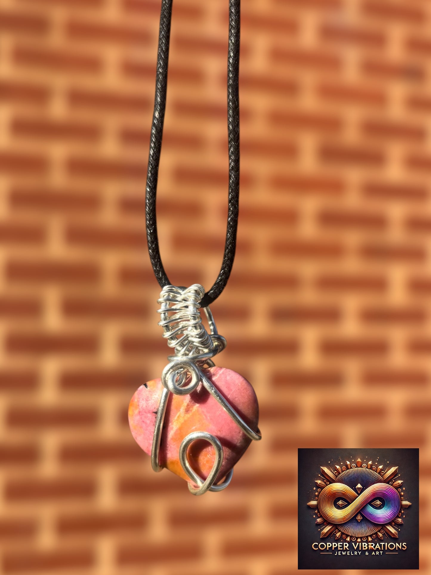 Rhodonite Heart Necklace