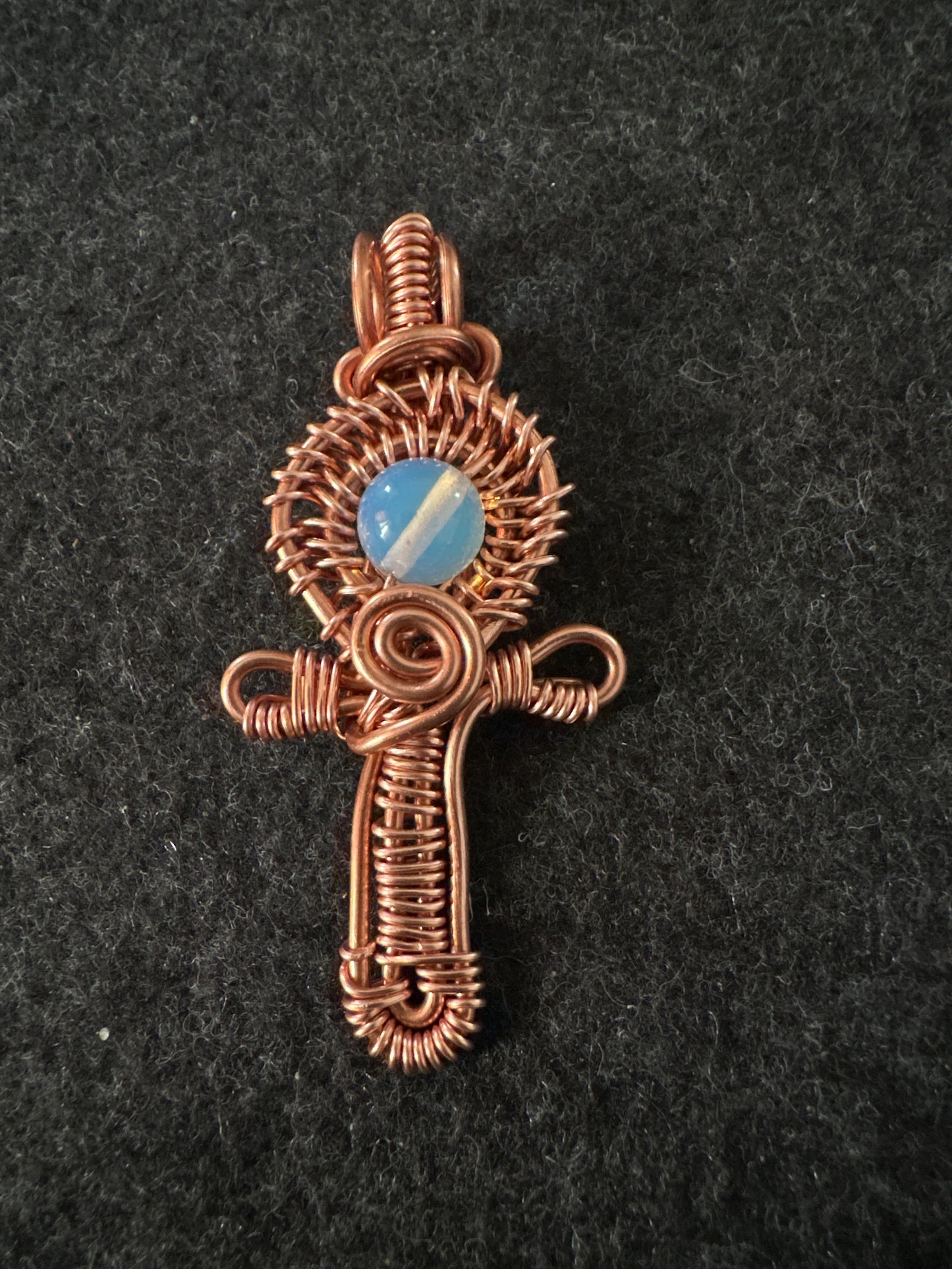 Small Copper Ankh Necklace