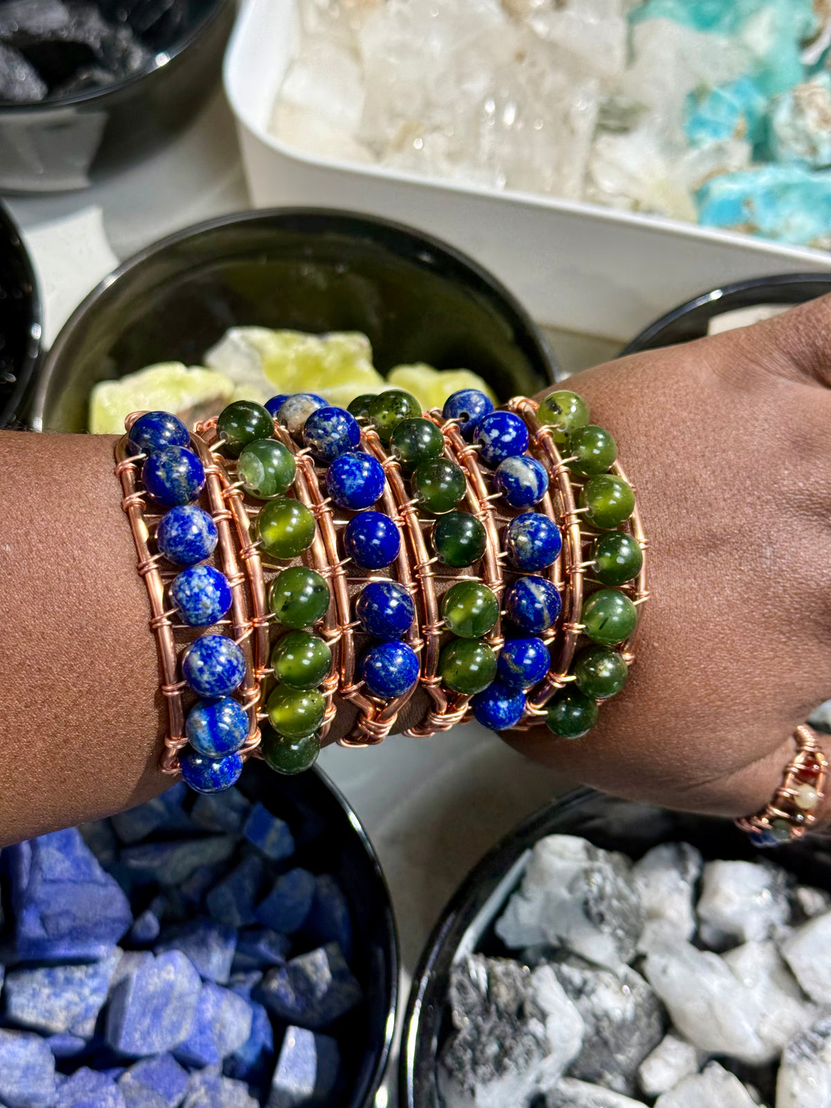 Juicy Gem Cuff (Thick Copper)