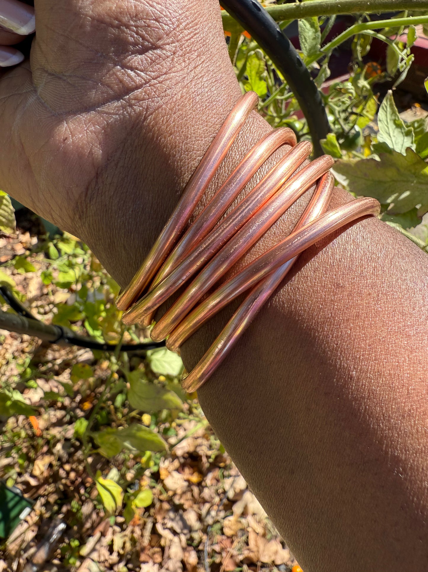 Thick Gauge Weighted Copper Bangles