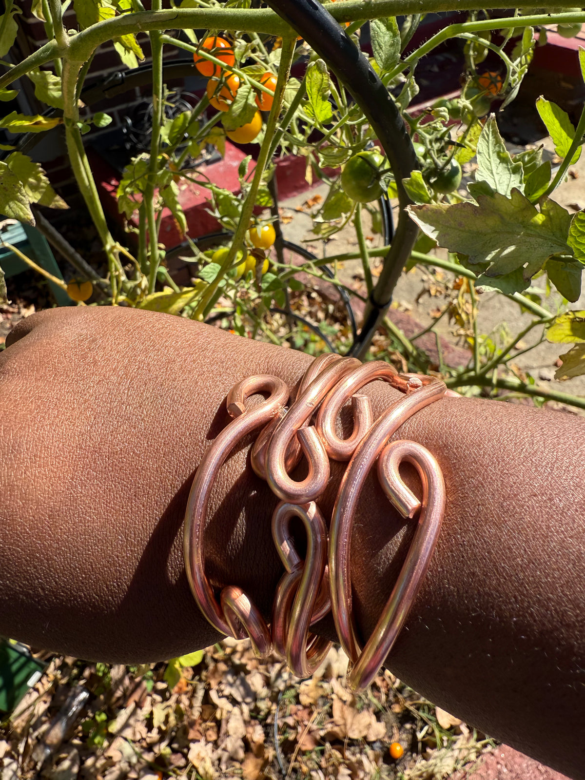 Thick Gauge Weighted Copper Bangles
