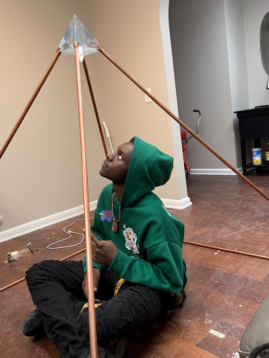 5ft Copper Pyramid