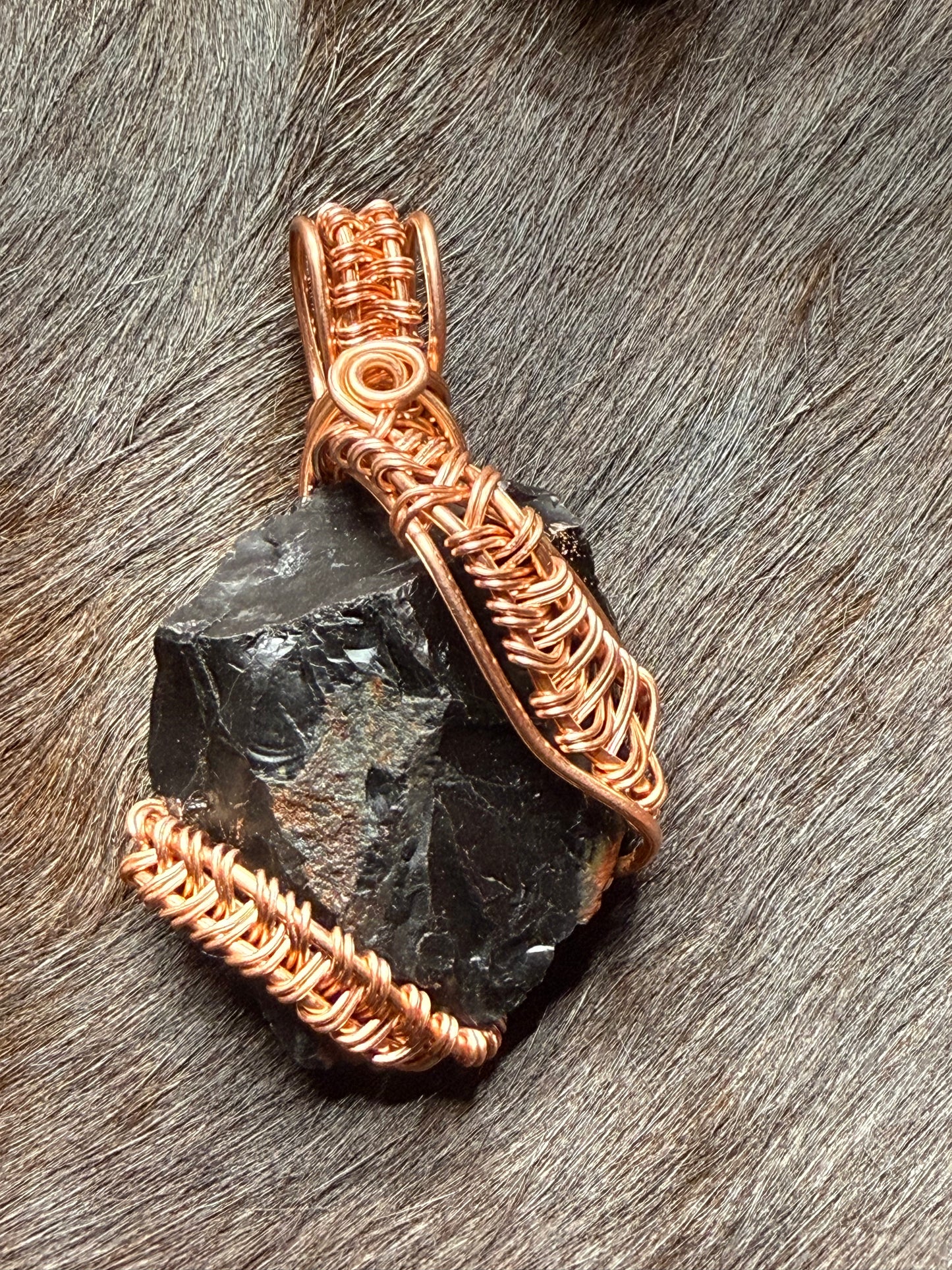 Raw Black Onyx Necklace