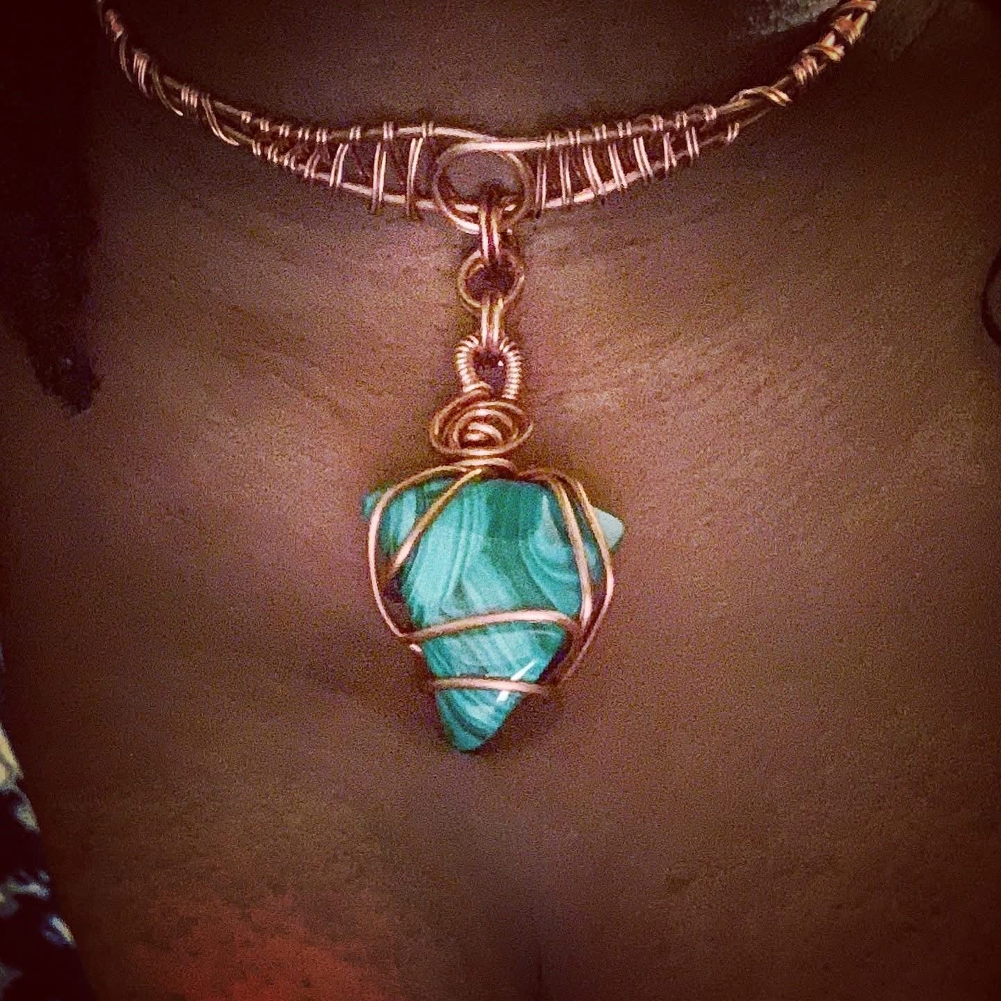 Small Band Gemstone Choker