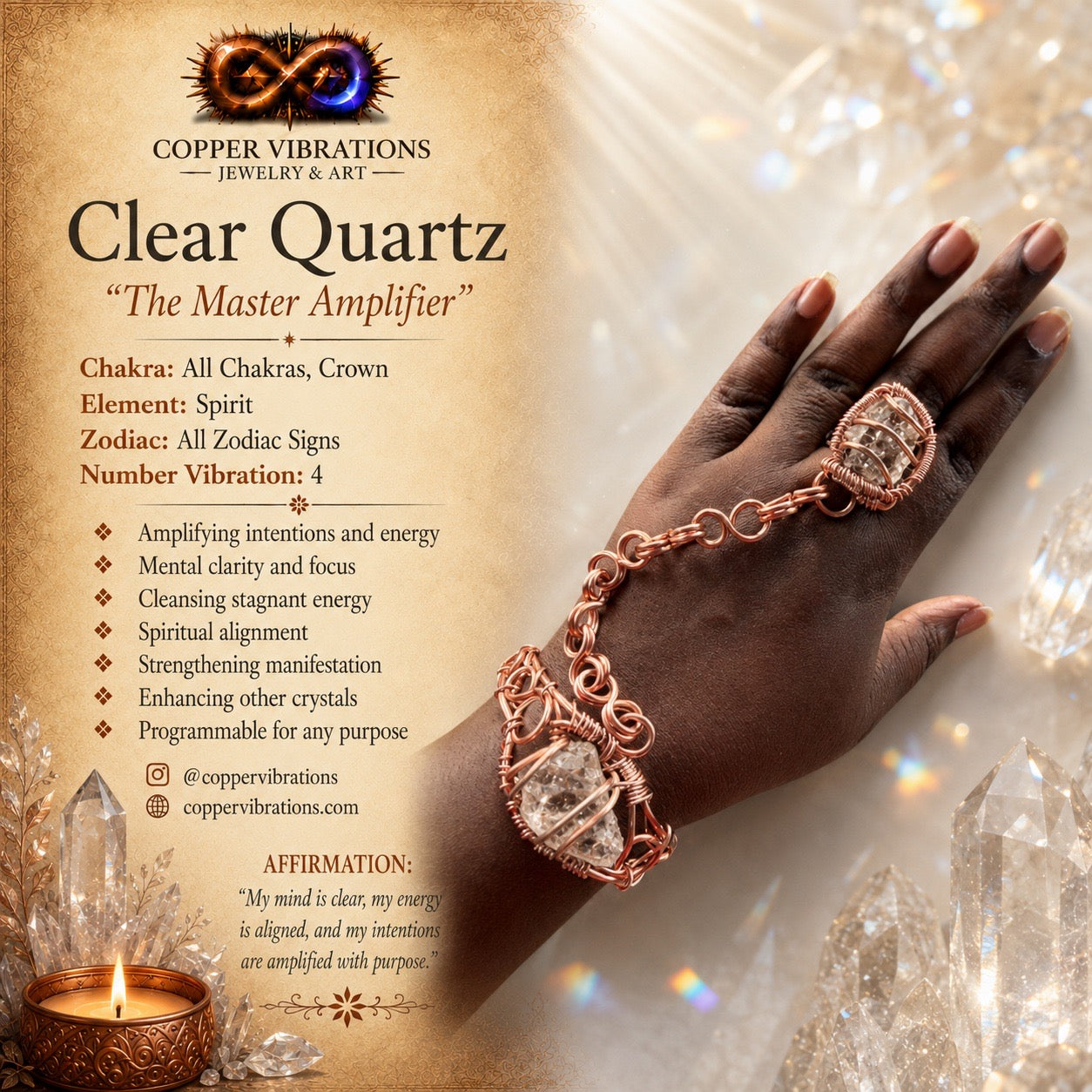 Gemstone Copper Freedom Bracelets