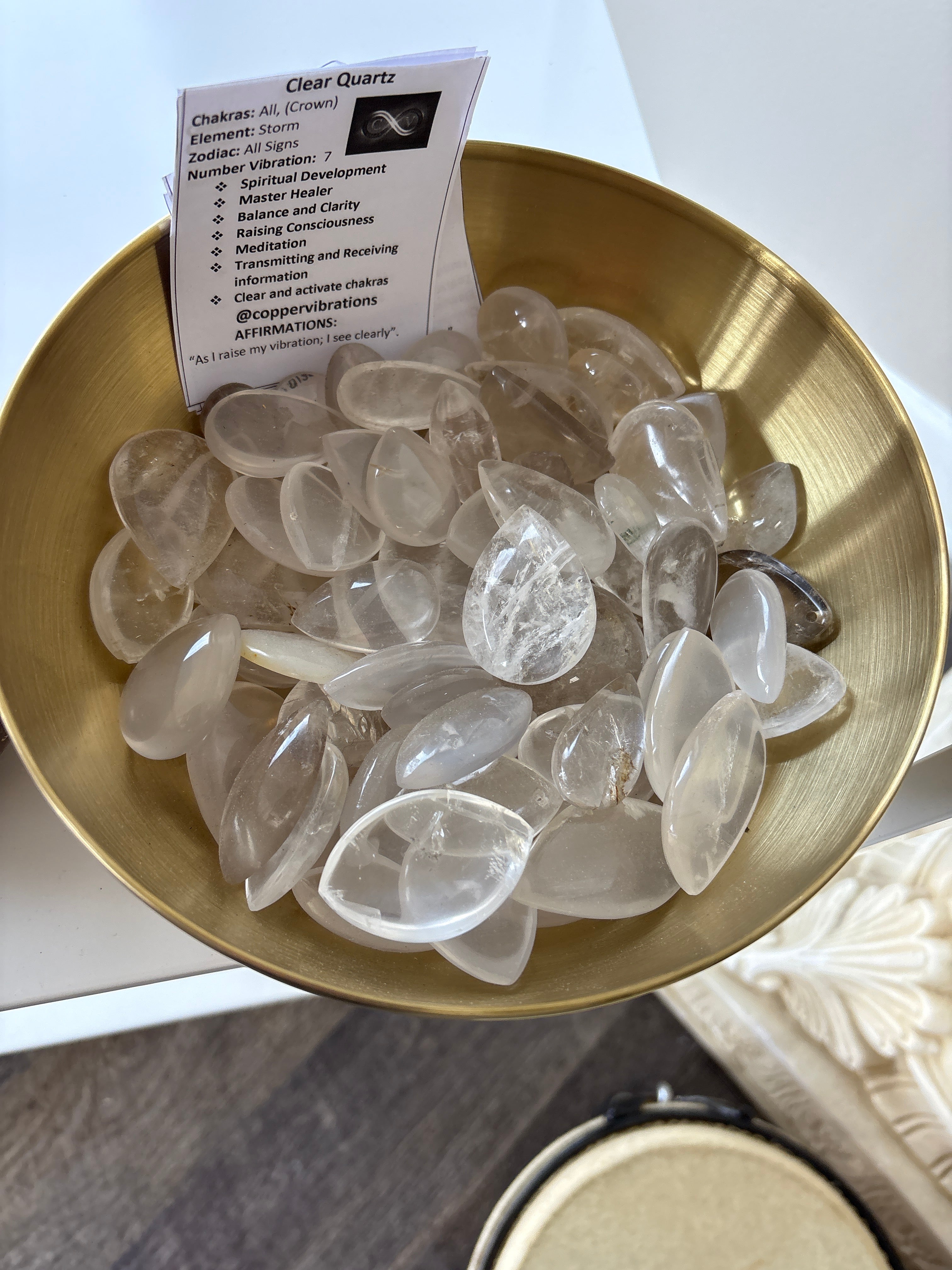 Clear Quartz Teardrops