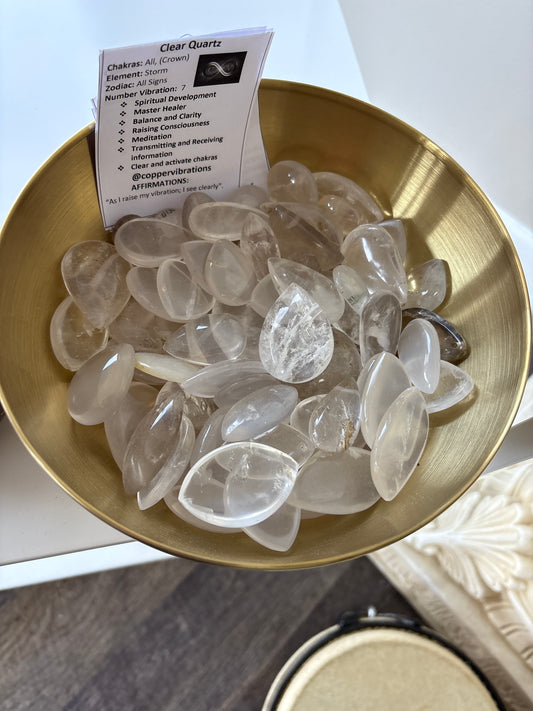 Clear Quartz Teardrops