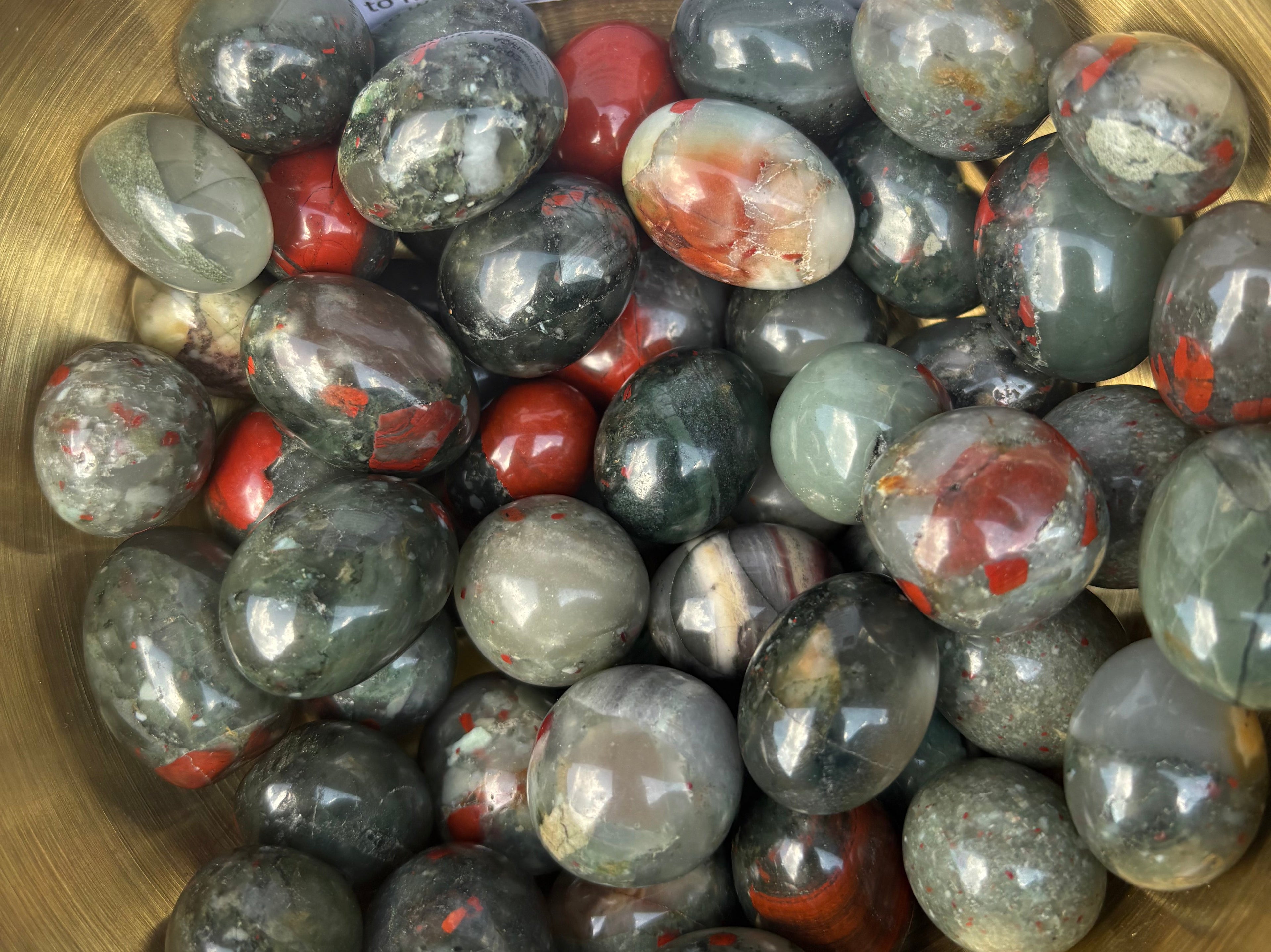 Bloodstone Tumbled Stones