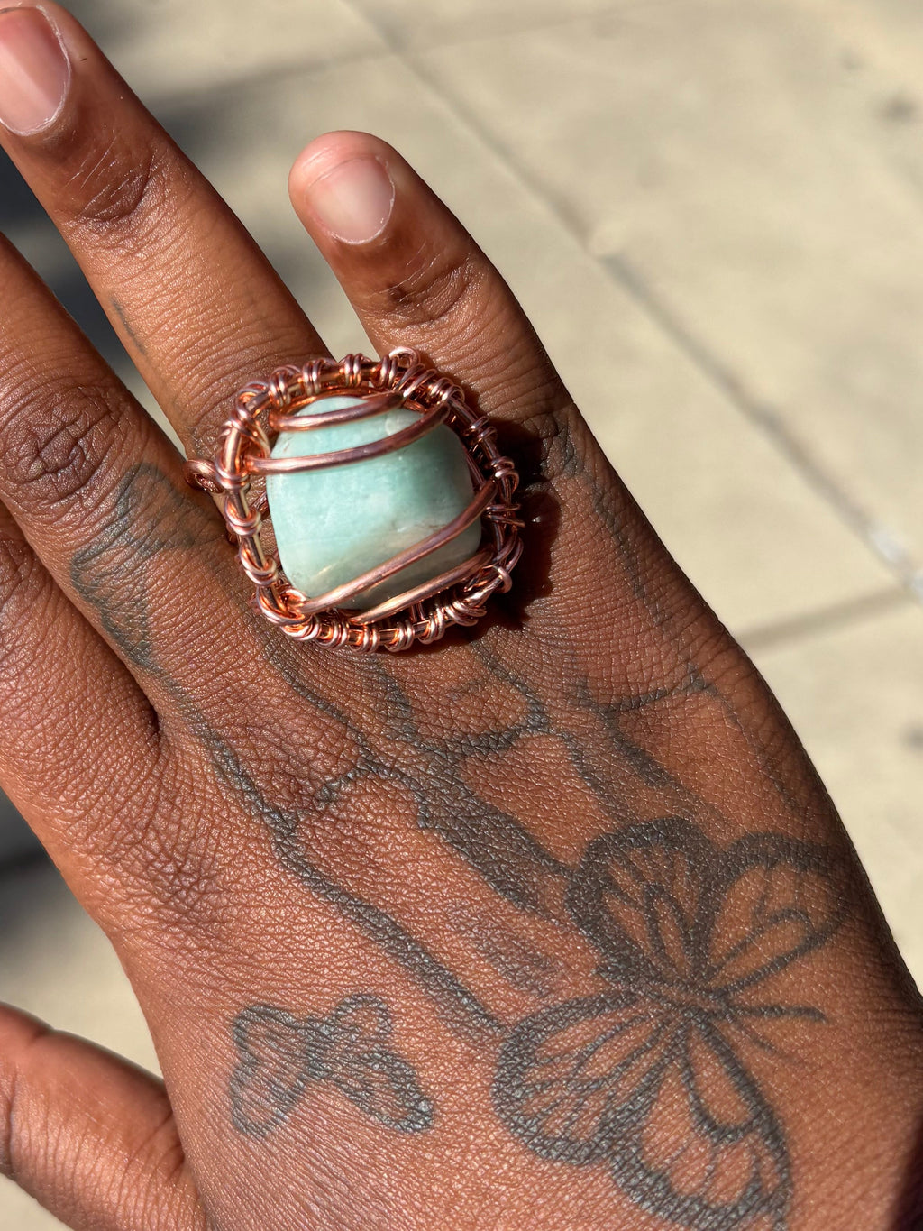 Gemstone Amazonite Ring