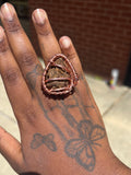 Gemstone High John Conqueror Root Copper Ring