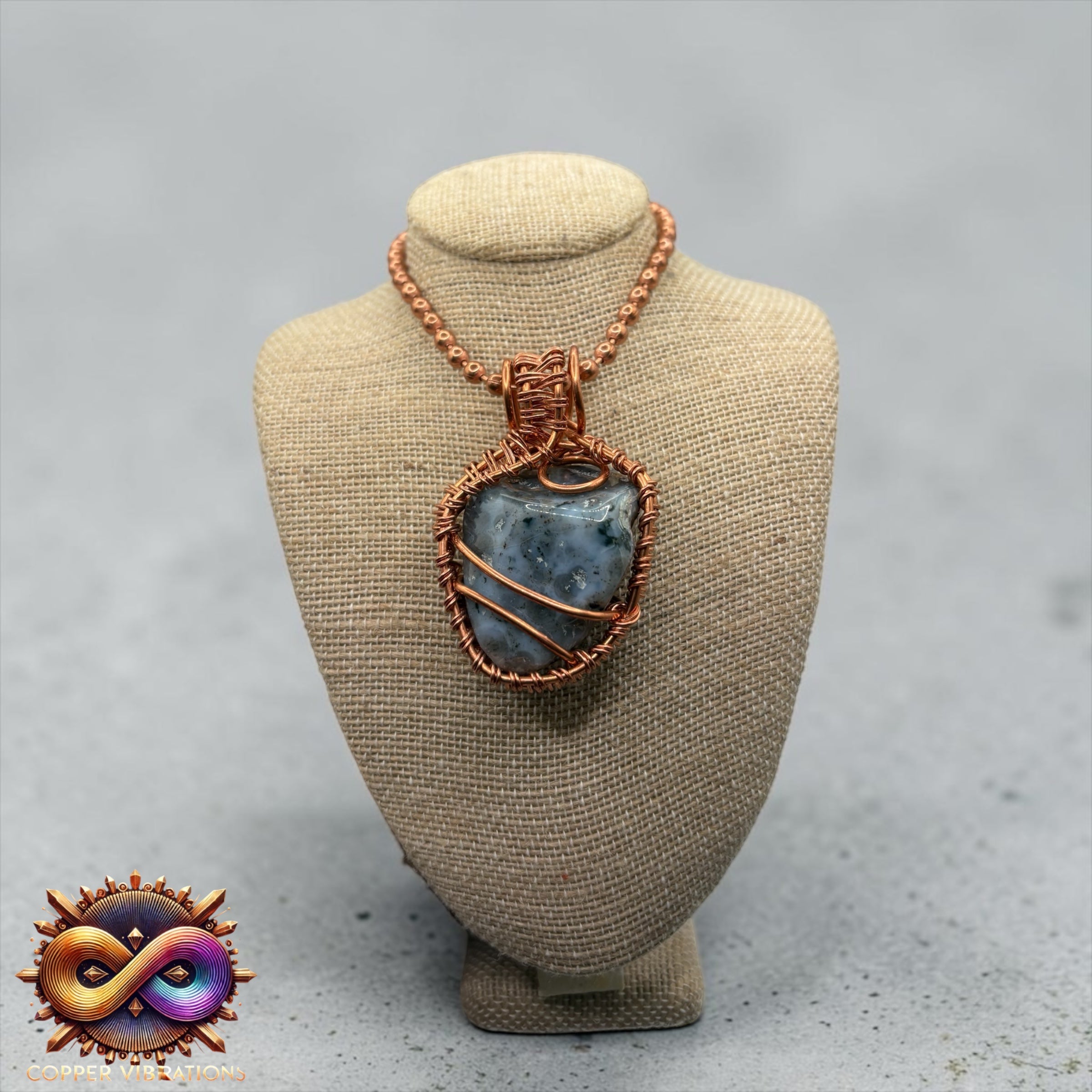Ocean Jasper 24” Copper Necklace