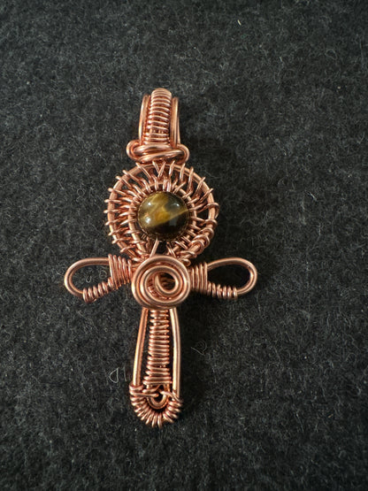 Small Copper Ankh Necklace