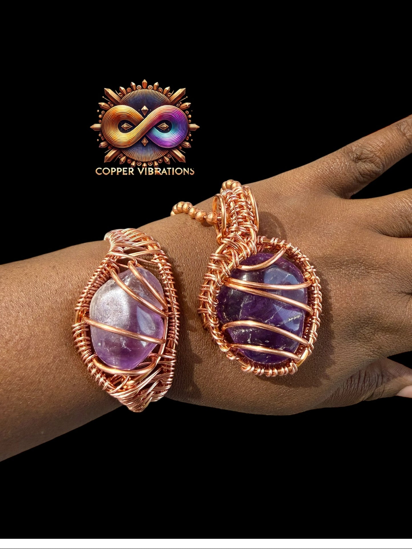 Infinite Peace Amethyst 2pc Set