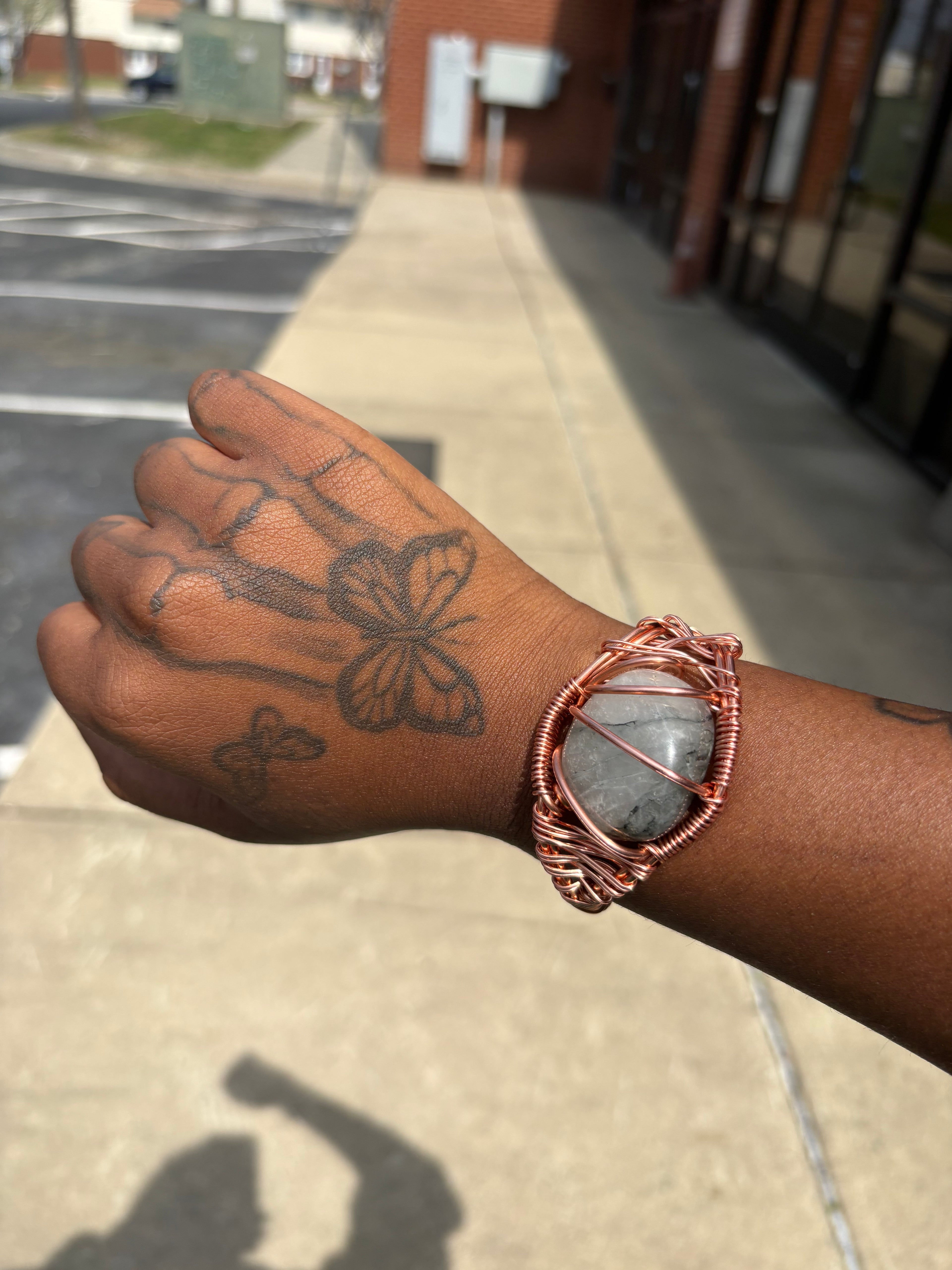 Tourmalinated Quartz Bracelet