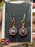 Sodalite CQ Copper Earrings