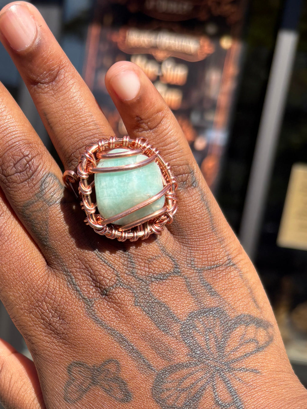 Gemstone Amazonite Ring