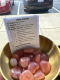 Rose Calcite Heart