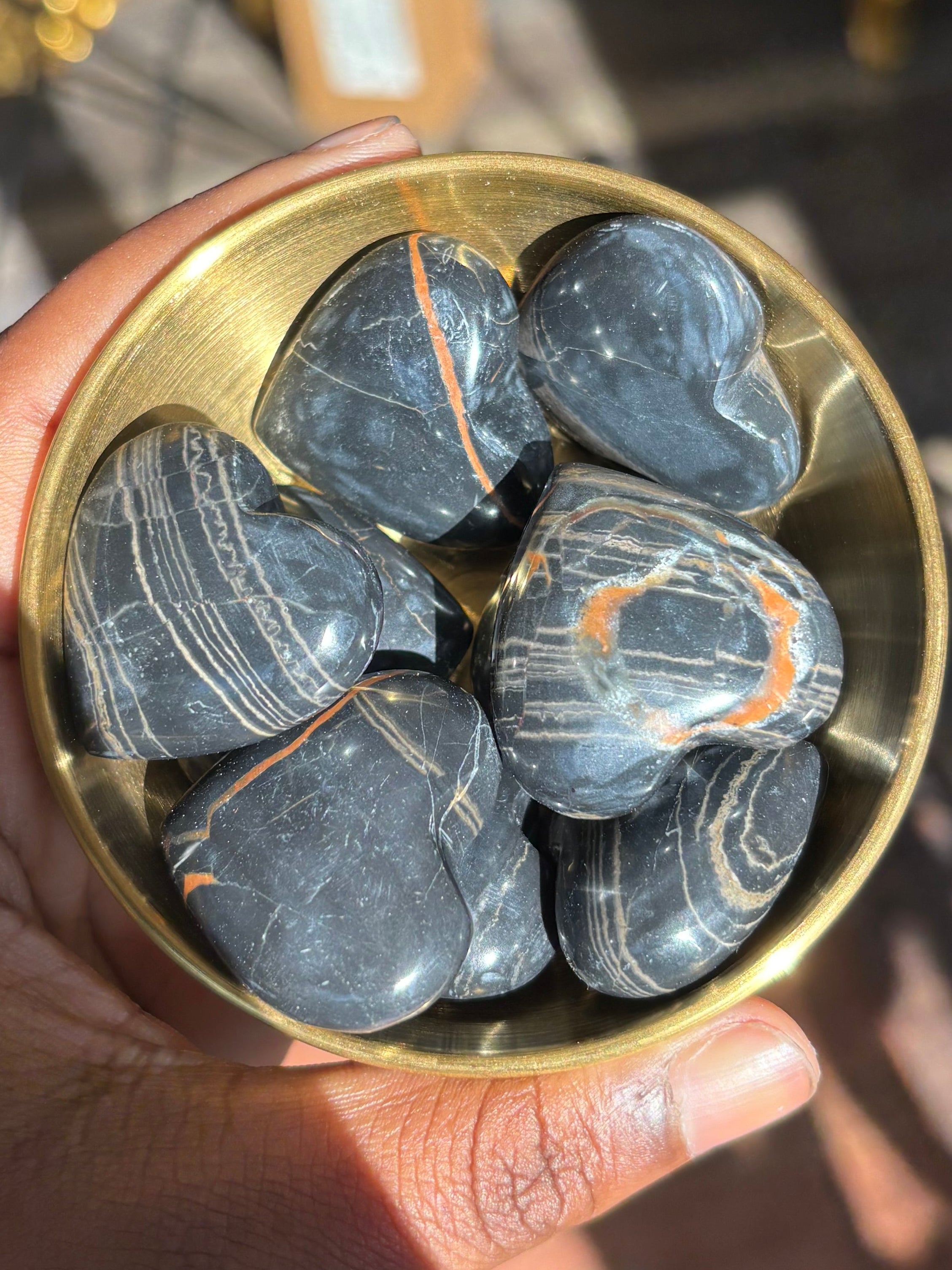 Black Onyx Hearts