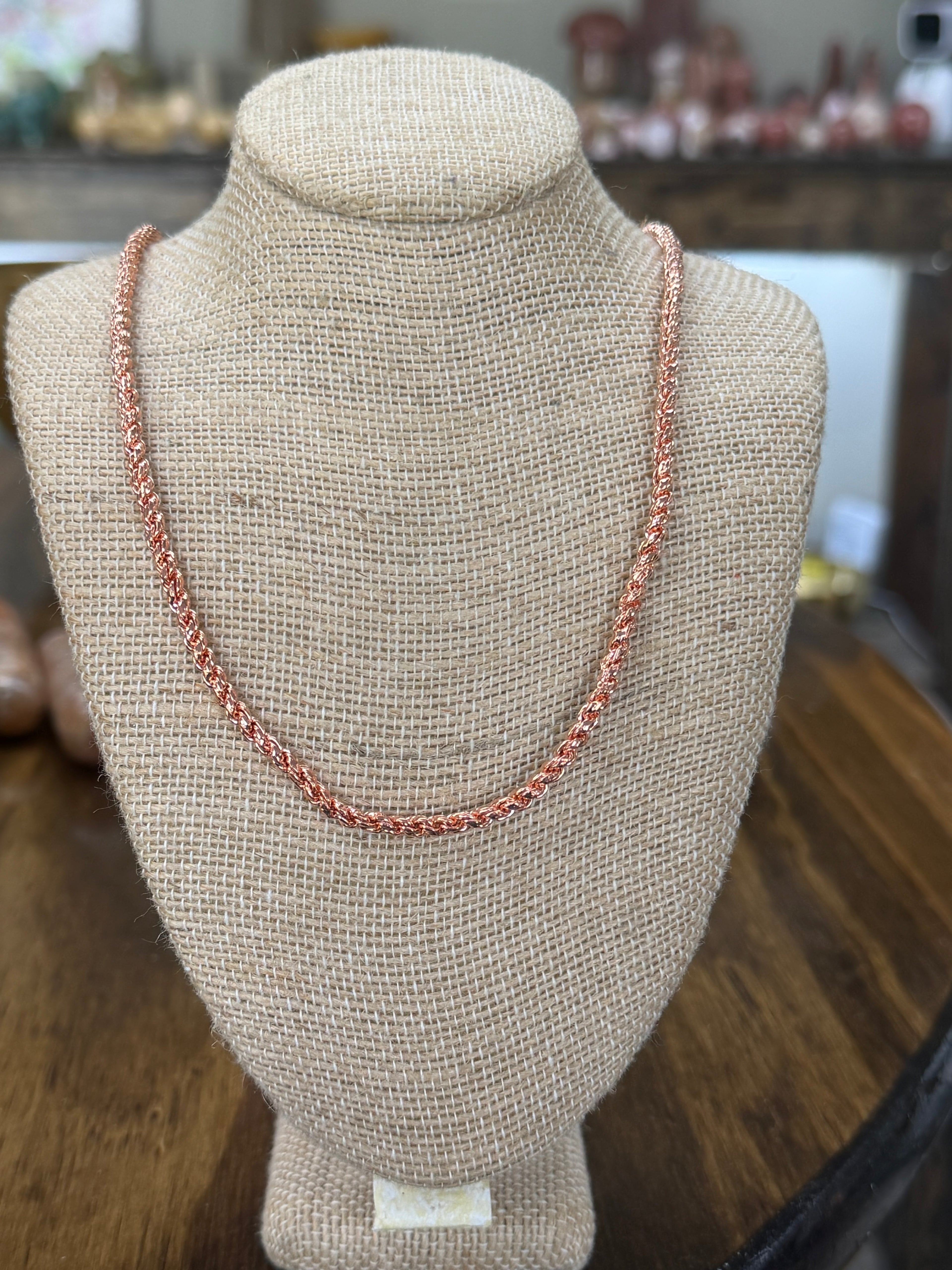 Copper rope chain