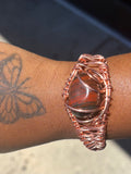 Tumbled Bloodstone Cooper Bracelet