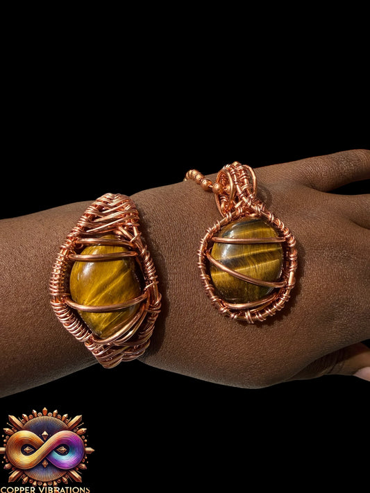 Royal Loyalty Tiger’s Eye 2pc Set