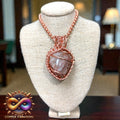 Rutilated Quartz 24” Copper Necklace