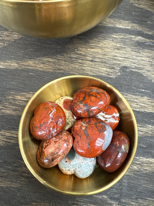 Red Jasper Heart