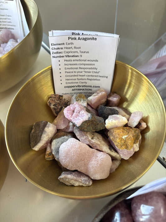 Raw Pink Aragonite
