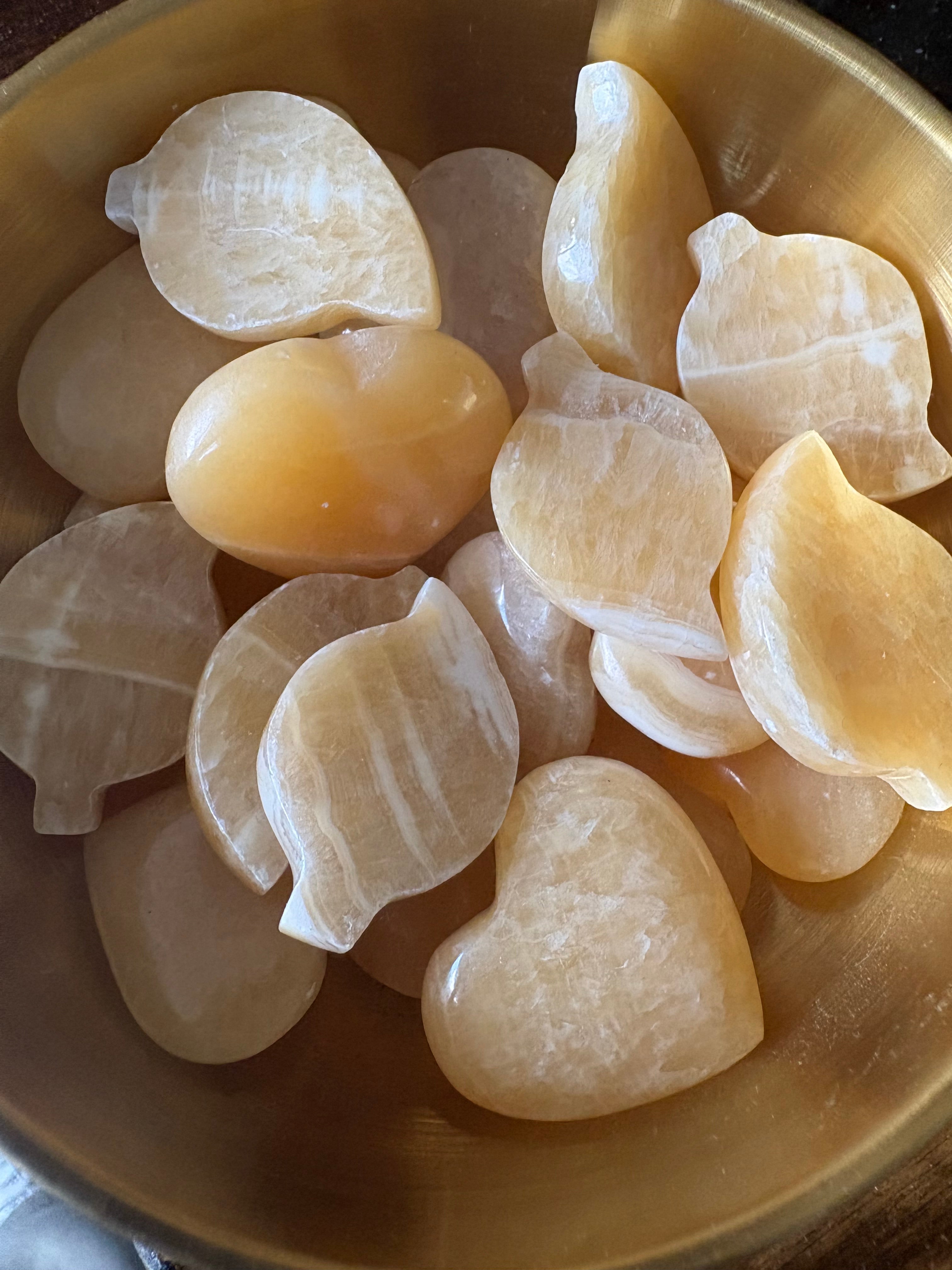 Orange Calcite Leaves