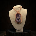 Druzy Red Amethyst 24” Copper Necklace