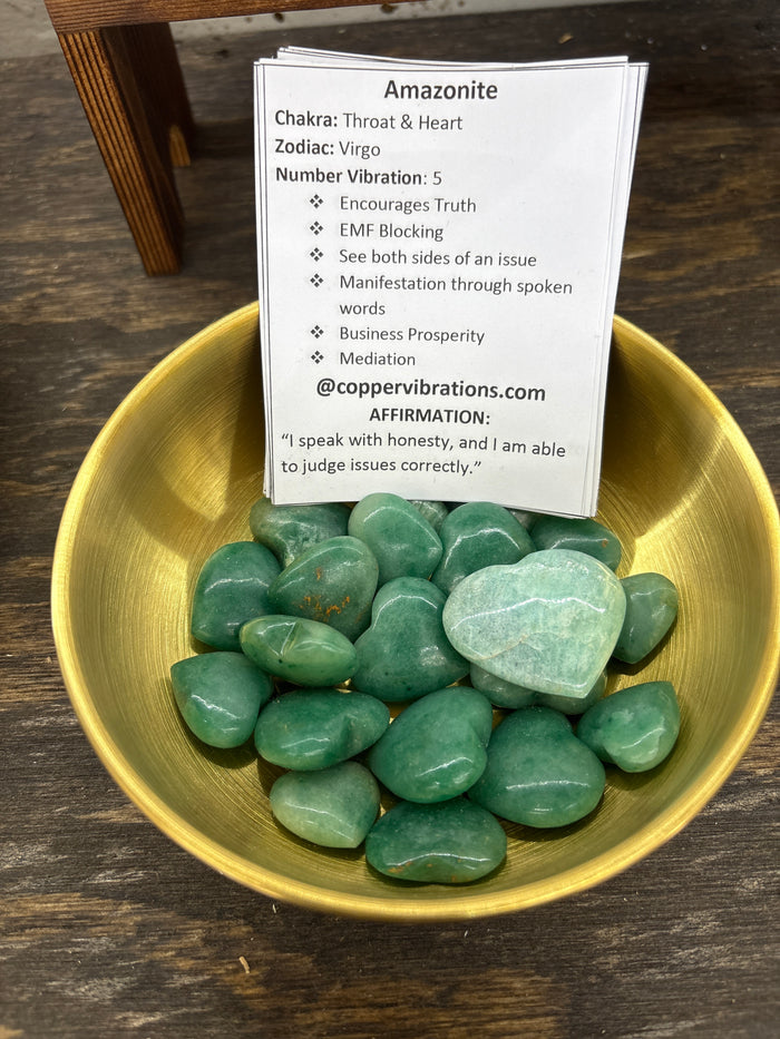 Amazonite Heart