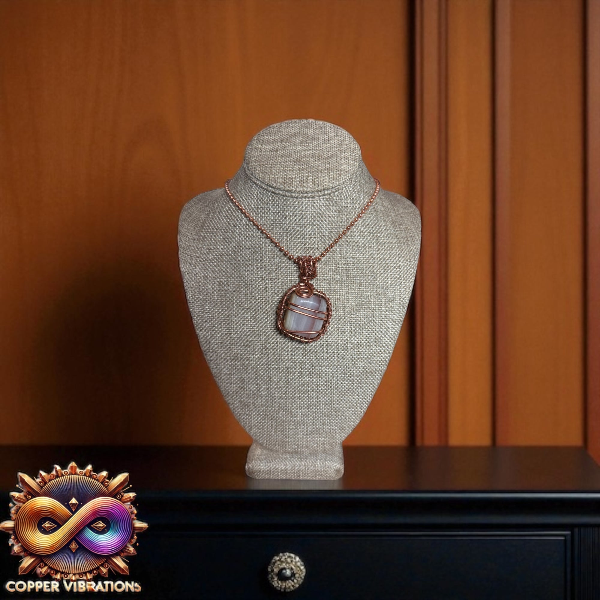 Banded Onyx Necklace #1