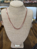 Copper snake necklace