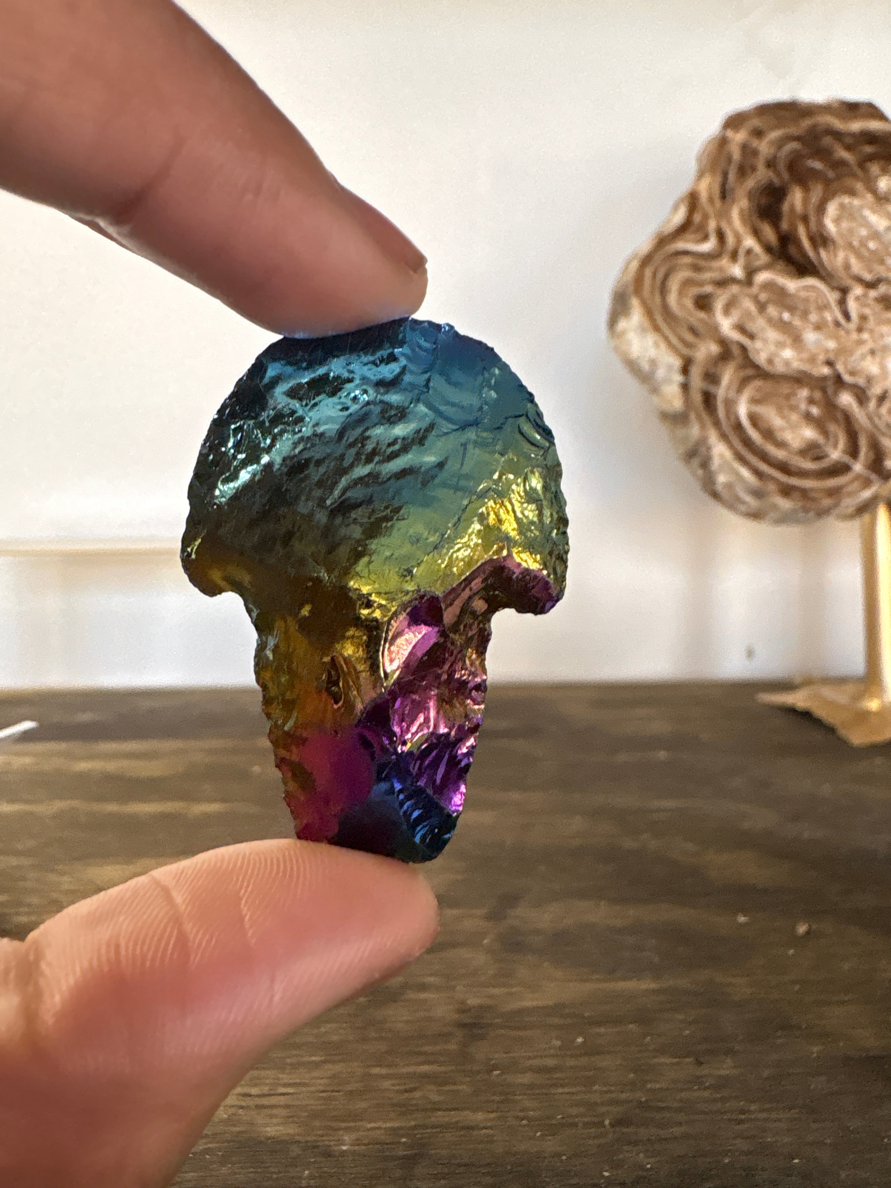 Rainbow Hematite Mushroom