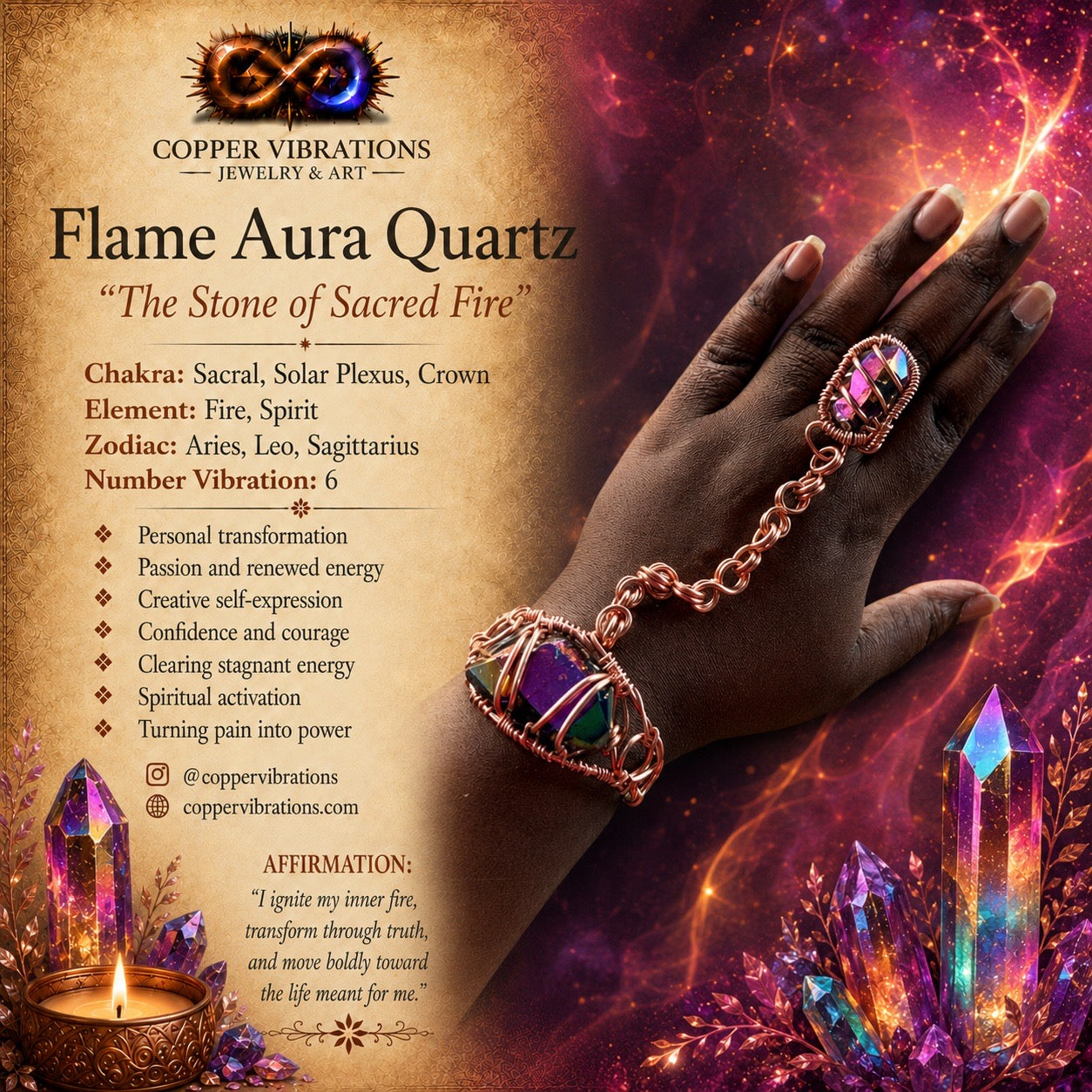 Gemstone Copper Freedom Bracelets