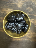 Snowflake Obsidian Heart