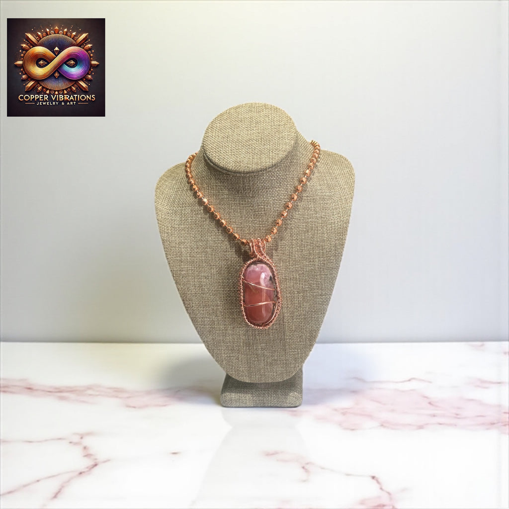 Raw Pink Aragonite 24” Necklace