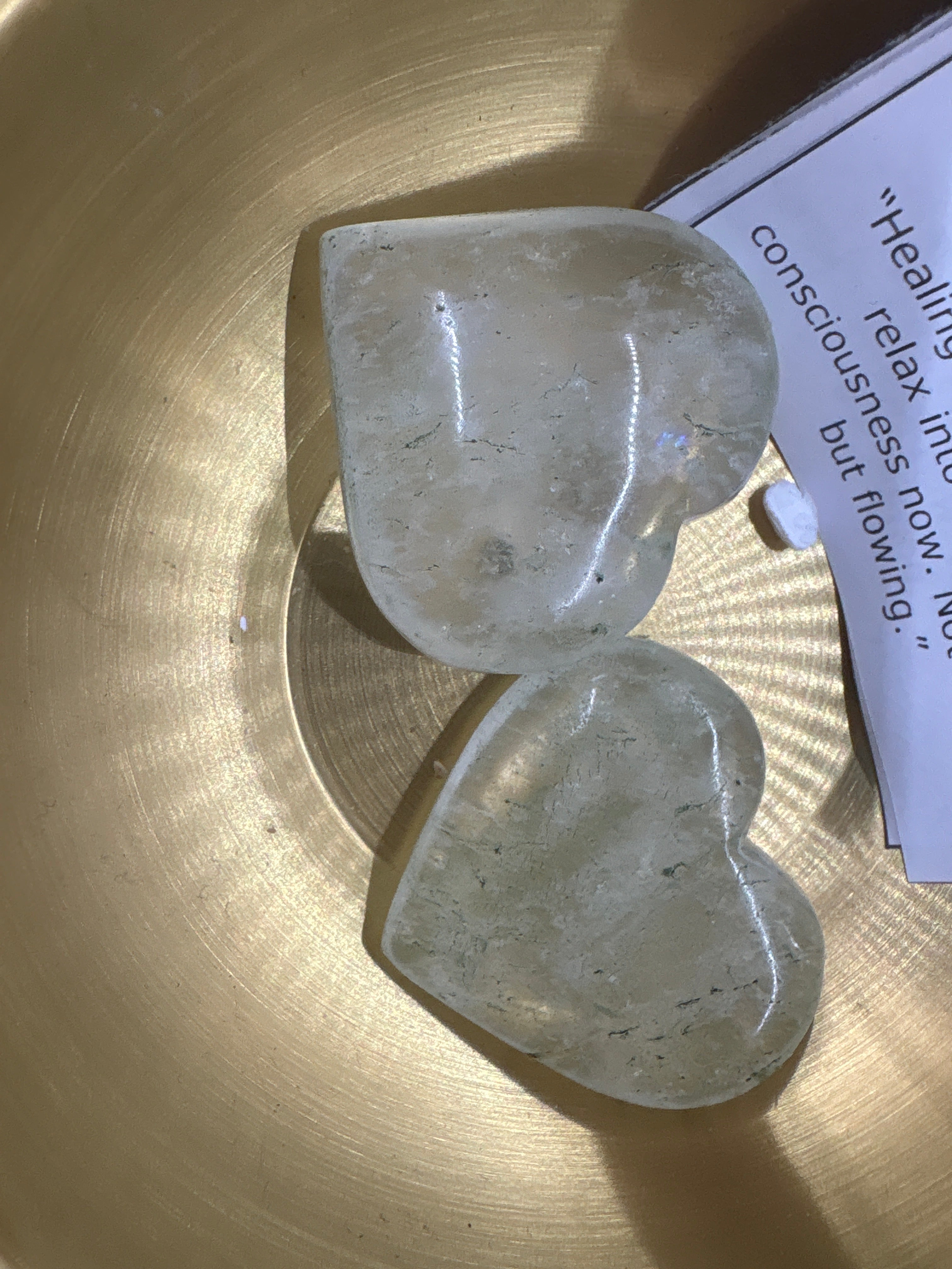 Chlorite in Quartz Hearts