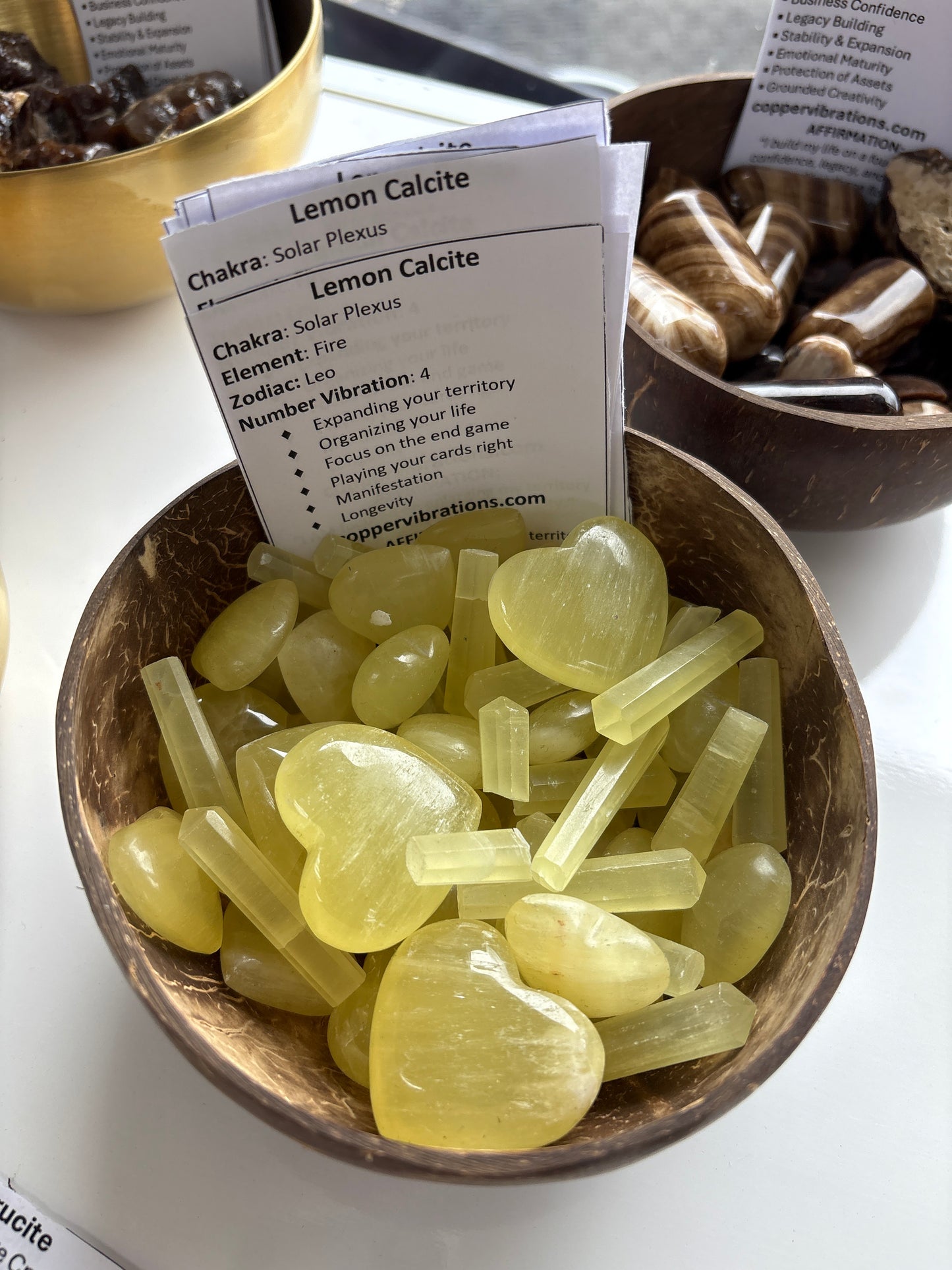 Lemons Calcite Wand/Heart