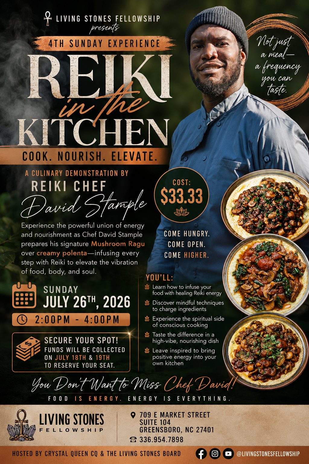 Chef David “Reiki in the Kitchen”
