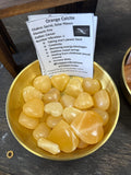 Orange Calcite Mini Heart
