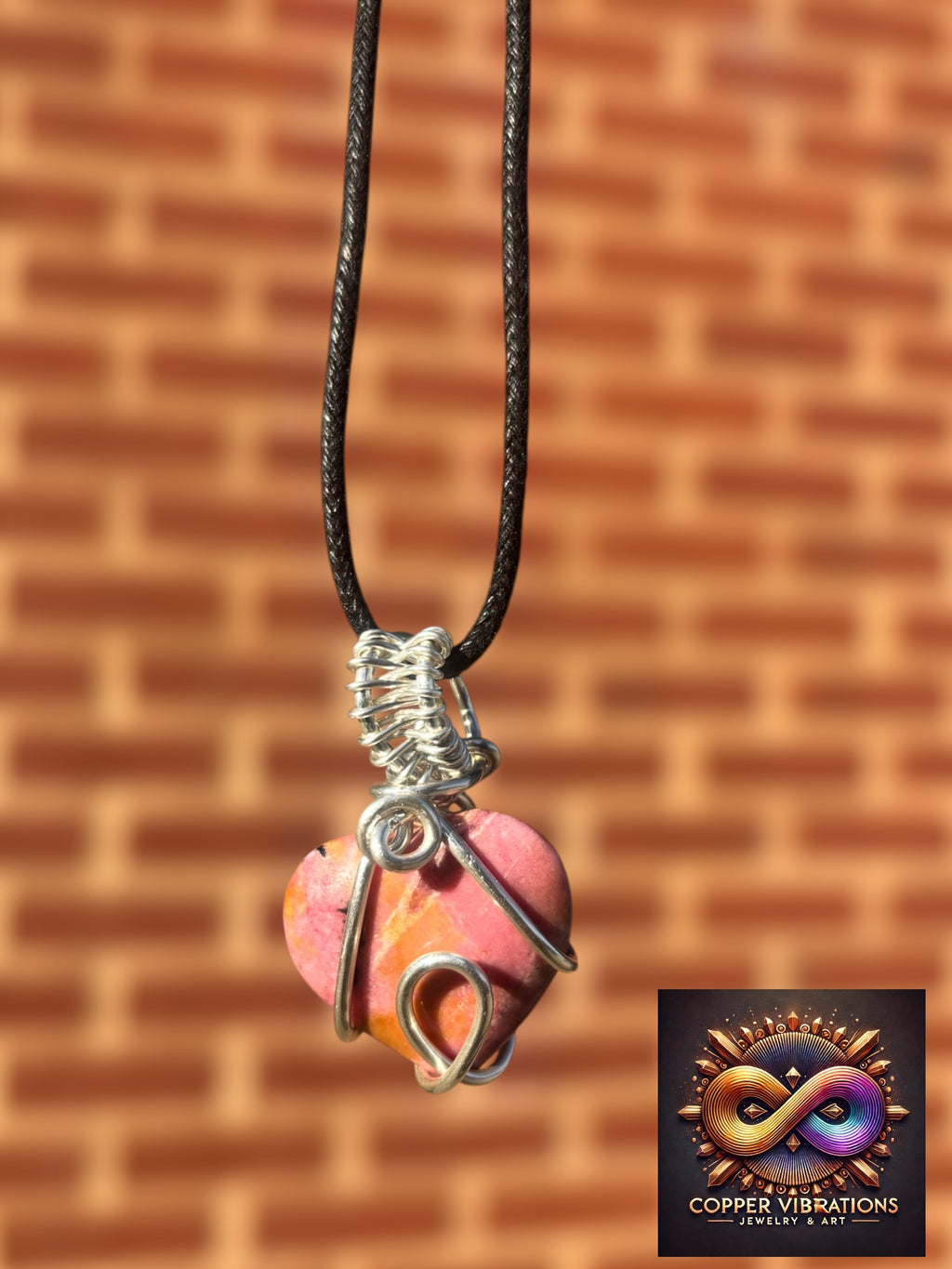 Rhodonite Heart Necklace
