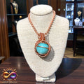 Amazonite 24” Copper Necklace