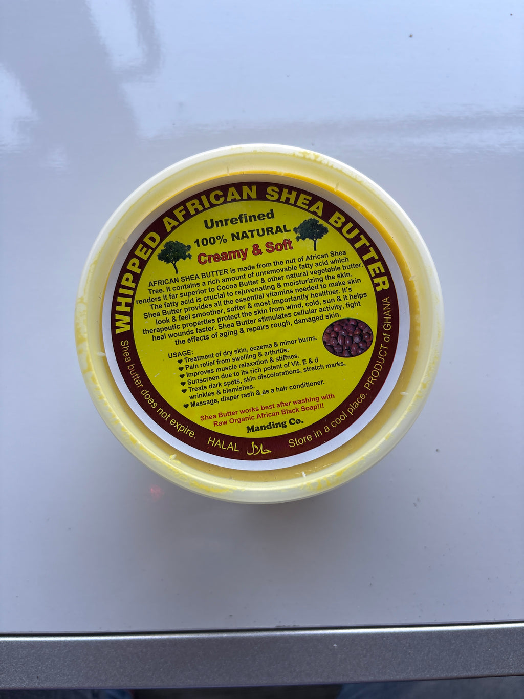 Yellow Whipped Shea Butter