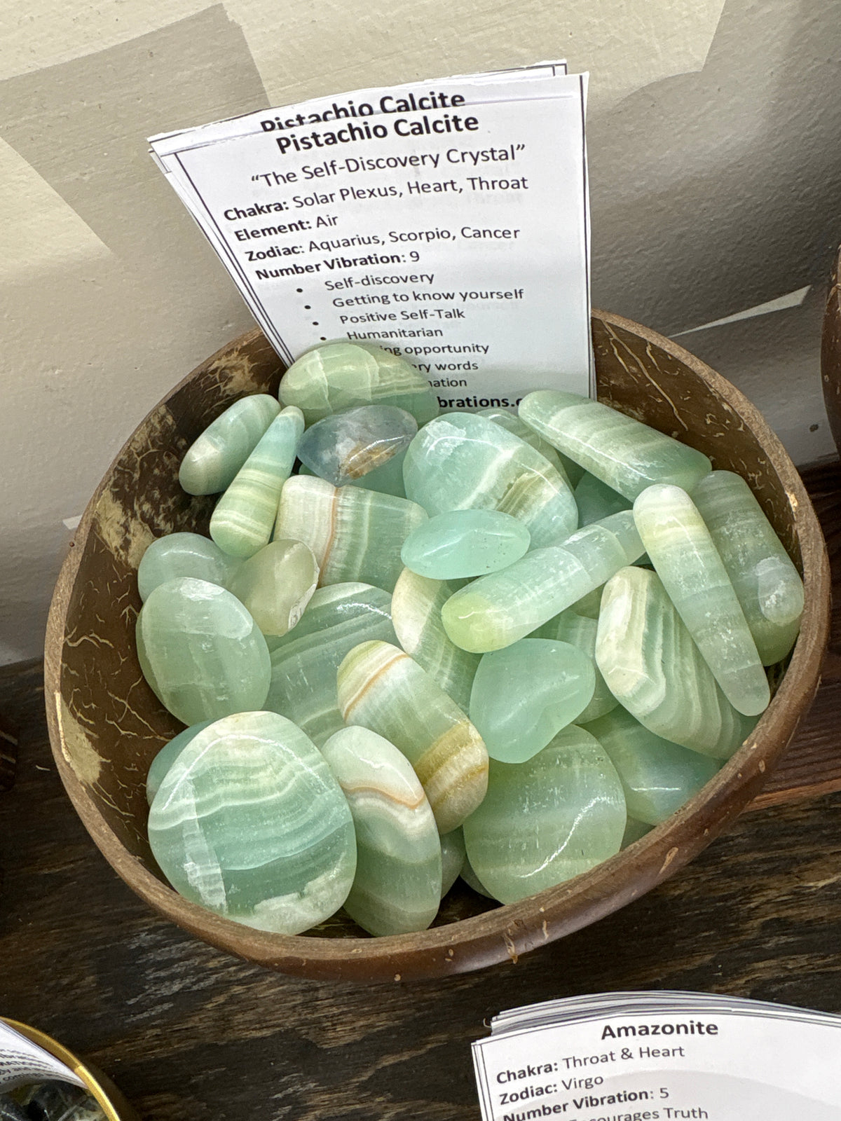 Pistachio Calcite
